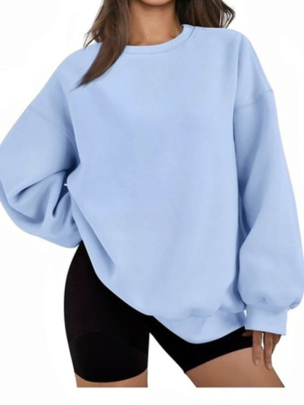 Blue Oversized Crewneck Sweatshirt | NWOT